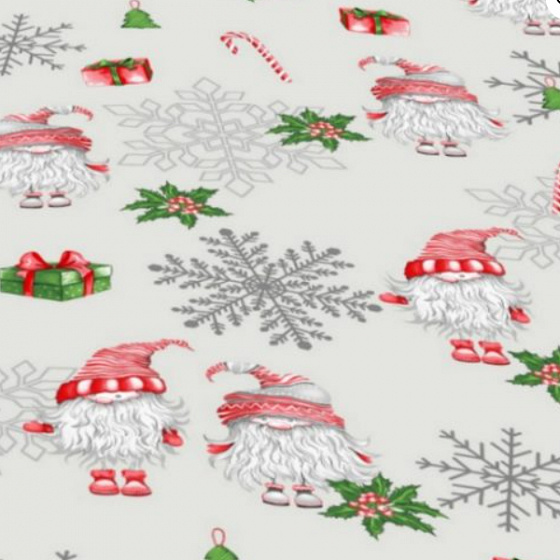 Tissus en coton de Noël au mètre, 160 cm motif Noël 3384D