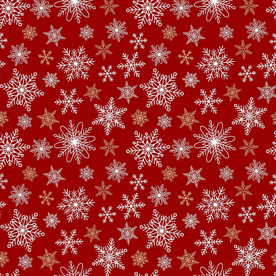 Tissus en coton de Noël au mètre, motif Étoiles de Noël Rouge 160 cm