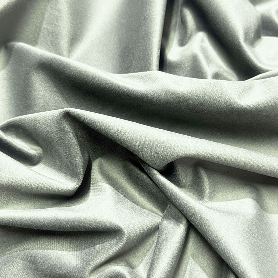 Velurová potahová látka, Velluto, Stříbrná
