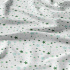 Tissu coton au mètre, 125 g/m², largeur 160 cm, imprimé Etoiles verte et blanche