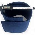 Feutrine technique 8 mm, 1200 g/m², largeur 100 cm, bleu