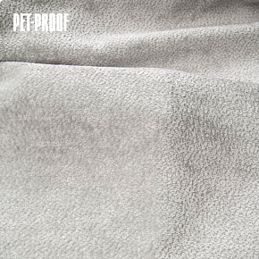 Tissu d'ameublement Aphrodite Silver, super doux et lisse, Pet proof