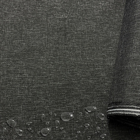 Tissu imperméable imitation lin, 220 g/m², 160 cm, Noir Care