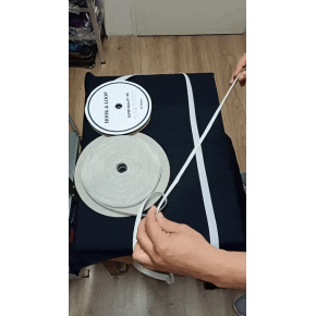 Auto-agrippant à coudre élastique crochet et boucle blanche 25 mm 25 m Auto-agrippant à coudre élastique crochet et boucle blanche 25 mm 25 m