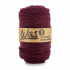 Cordons tressé coton 5 mm, 100 m,  couleur bordeaux 180