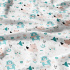 Tissu coton au métre imprimé Animaux drôles couleur turquoise