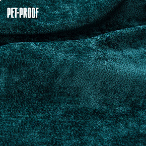 Tissu d'ameublement Aphrodite Teal, super doux et lisse, Pet proof