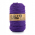 Cordons tressé coton 5 mm, 100 m, couleur violet 140