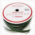Auto-agrippant à coudre piece crochet et boucle khaki 30 mm 25m