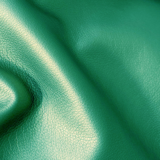 Ekokůže SOFT, barva Zelená, glazovaná, koženka metráž