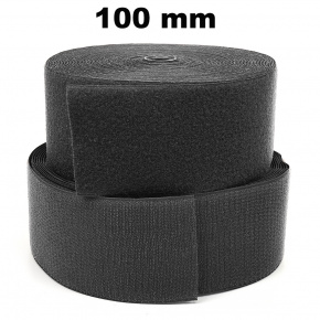 Auto-agrippant à coudre piece crochet et boucle graphite 100 mm 25m Auto-agrippant à coudre piece crochet et boucle graphite 100 mm 25m