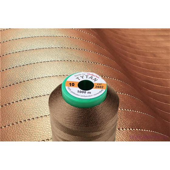 Fils à coudre d'ameublement TYTAN 10 1000 m couleur marron 2602