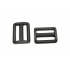 Boucles de réglage en plastique 30 mm  noir