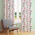 Tissu coton au métre imprimé Baleine rose