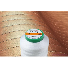 Fils à coudre d'ameublement TYTAN 10 1000 m couleur blanche 2500 Fils à coudre d'ameublement TYTAN 10 1000 m couleur blanche 2500