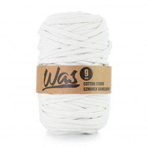 Cordons tressé coton 9 mm, 50 m, couleur blanche 010 Cordons tressé coton 9 mm, 50 m, couleur blanche 010