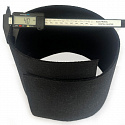 Feutrine technique 4 mm, 600 g/m², largeur 160 cm, noir