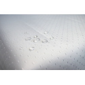 Nappe blanche déperlante Pois, résistante aux taches