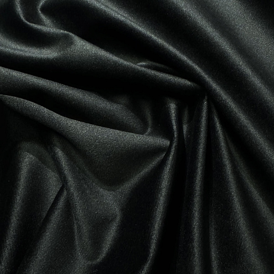 Velurová potahová látka, Velluto, Černá