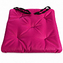Coussin d'assise de jardin Oxford fuchsia, 40 × 40 cm