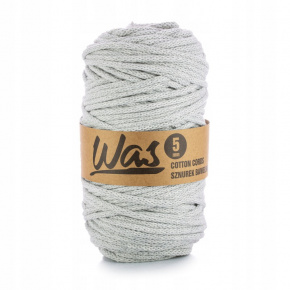 Cordons tressé coton 5 mm, 100 m, couleur gris clair 030 Cordons tressé coton 5 mm, 100 m, couleur gris clair 030