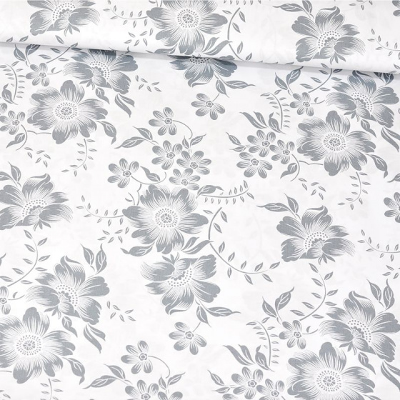 Dekorační dětská bavlněná látka vzor Rikardo na bílém