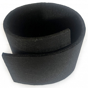 Feutrine technique 15 mm, 2500 g/m², largeur 100 cm, noir