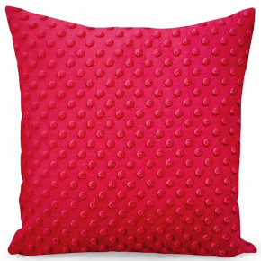 Housse de coussin micropeluche 40X40 cm, Rouge Housse de coussin micropeluche 40X40 cm, Rouge