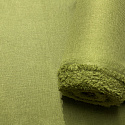 Nepremokavá látka imitujúca ľan 32, farba zelená, metráž 160 cm    