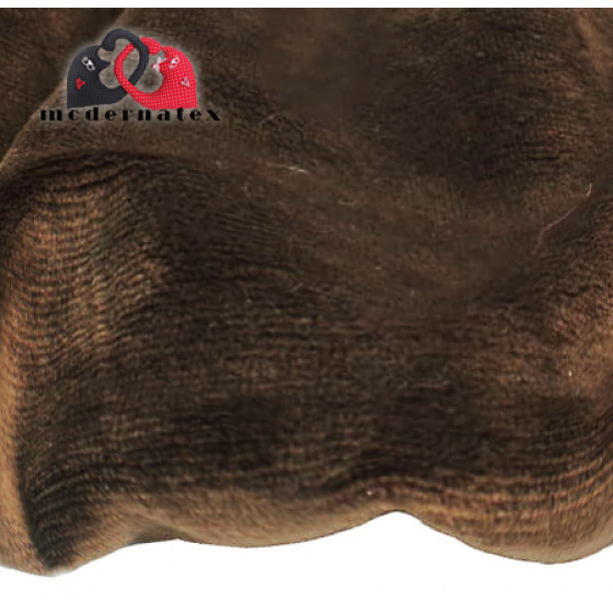 Minky mikroplyš jednobarevné barva tm. hnědá