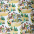 Tissus en coton de Noël au mètre, 160 cm motif Noël 20 blanche