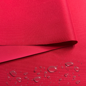 Tissu imperméable PREMIUM, polyester PU, 190 g/m², largeur 160 cm, couleur rouge
