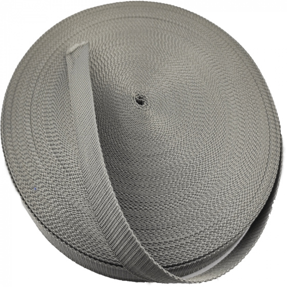 Polypropylénový popruh 40 mm tm. šedý (balení 50m)