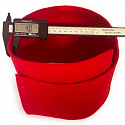Feutrine technique 4 mm, 600 g/m², largeur 100 cm, rouge 
