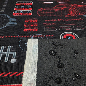 Tissu extérieur Imperméable PVC Codura 600D, 360 g/m², 150 cm, Voitures Noir Tissu extérieur Imperméable PVC Codura 600D, 360 g/m², 150 cm, Voitures Noir