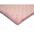 Tissu minky coeurs, 330 gr/m2, largeur 160 cm, rose clair