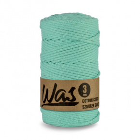Cordons tressé coton 3 mm, 100 m, couleur menthol Cordons tressé coton 3 mm, 100 m, couleur menthol