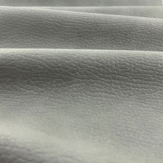 Eco-leather Largo Ash (Gray), upholstery fabric on a backing, coarse, by the meter