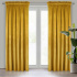 Rideau velours sur le ruban fronceur couleur moutarde 140x270 cm
