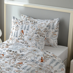 Tissus en coton de Noël au mètre, 160 cm motif Noël Blanc