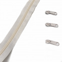 Fermeture à glissière en spirale ecru 5 mm au métre