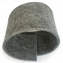 Feutrine technique 7 mm, 750 g/m², largeur 160 cm, gris