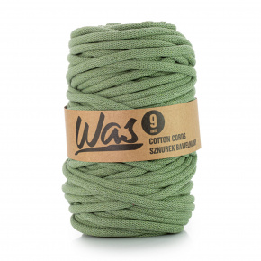 Cordons tressé coton 9 mm, 50 m, couleur pistaches 240