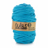 Cordons tressé coton 9 mm, 50 m, couleur bleu 280