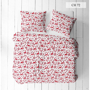 Tissus en coton de Noël au mètre, 160 cm motif Noël Blanc