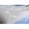 Nappe déperlante Carre, 140x220 cm, couleur blanche,  anti tache