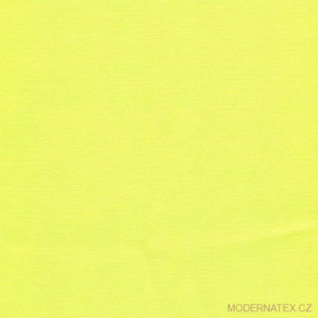 Tissu sergé de polycoton, 250 g/m², largeur 150 cm, au mètre, jaune neon
