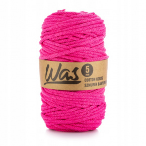 Cordons tressé coton 5 mm, 100 m, couleur fuchsia 110 Cordons tressé coton 5 mm, 100 m, couleur fuchsia 110