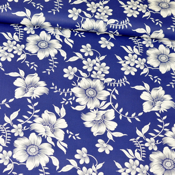 Dekorační dětská bavlněná látka vzor Rikardo na granátovém