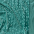 Tissu minky coeurs, 330 gr/m2, largeur 160 cm, menthol fonce